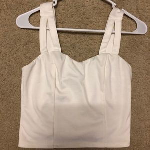 White crop top